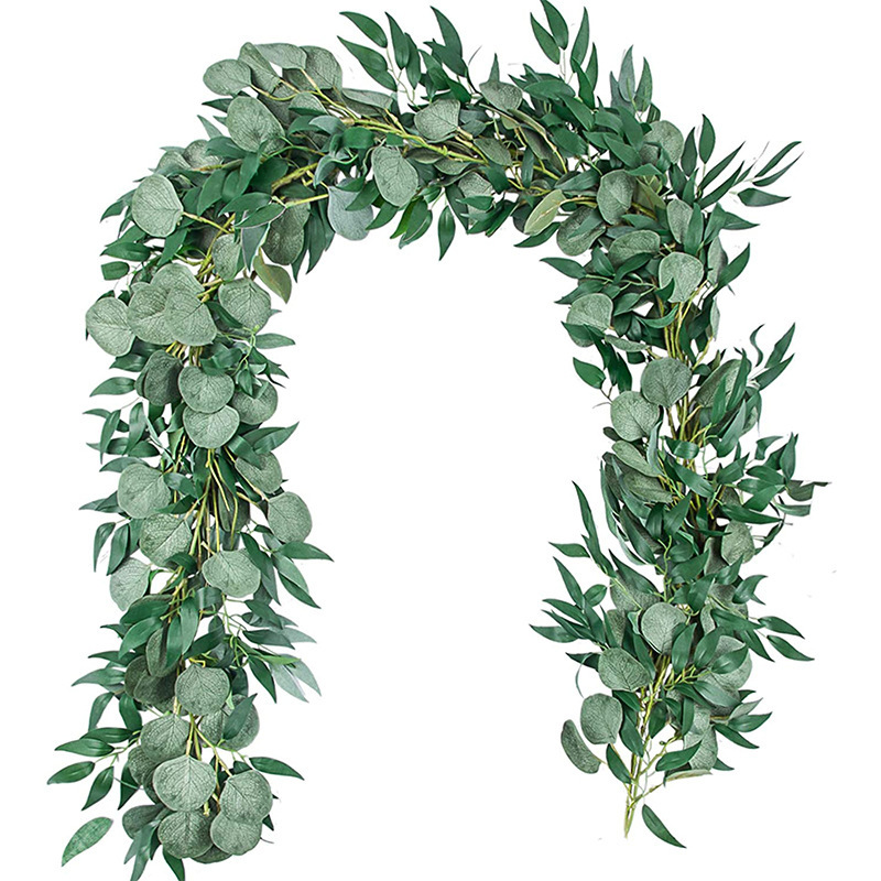 Eucalyptus Preserved - 200 cm Sahte Okaliptüs Rattan Yapay