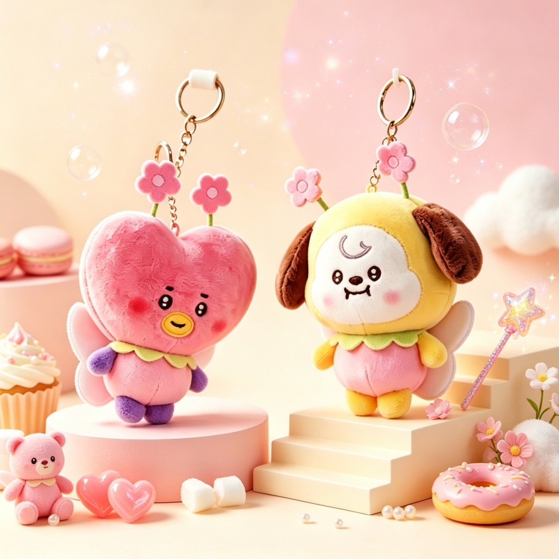 Supply Florist - BT21 Kiraz Çiçeği Serisi Peluş Bebek