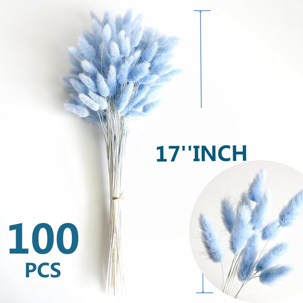 100 adet mavi tavşan kuyruğu ç - Florist Supply Vases incelemesi ve fiyatı
